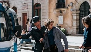 Mateusz Górski w scenie z filmu "Żeby nie było śladów"
