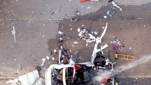 W Częstochowie na ul. Wrocławskiej doszło do wybuchu butli z gazem w samochodzie dostawczym.