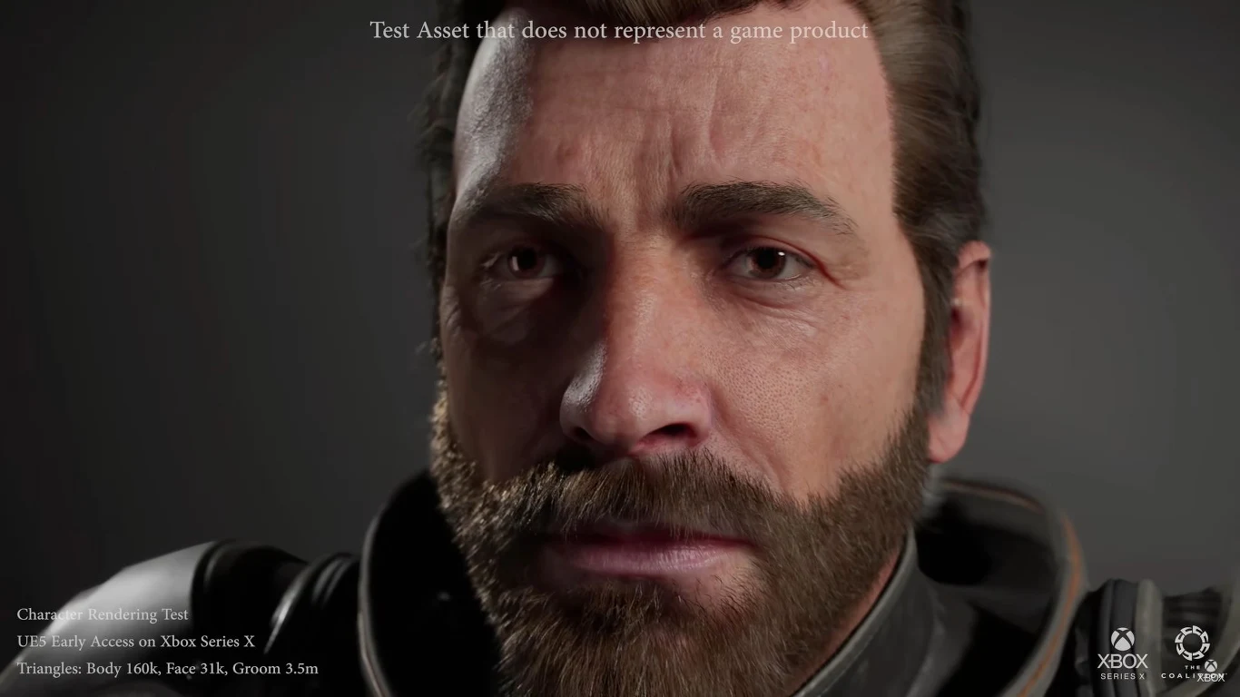 Unreal Engine 5 i renderowana postać Unreal Engine 5 i renderowana postać