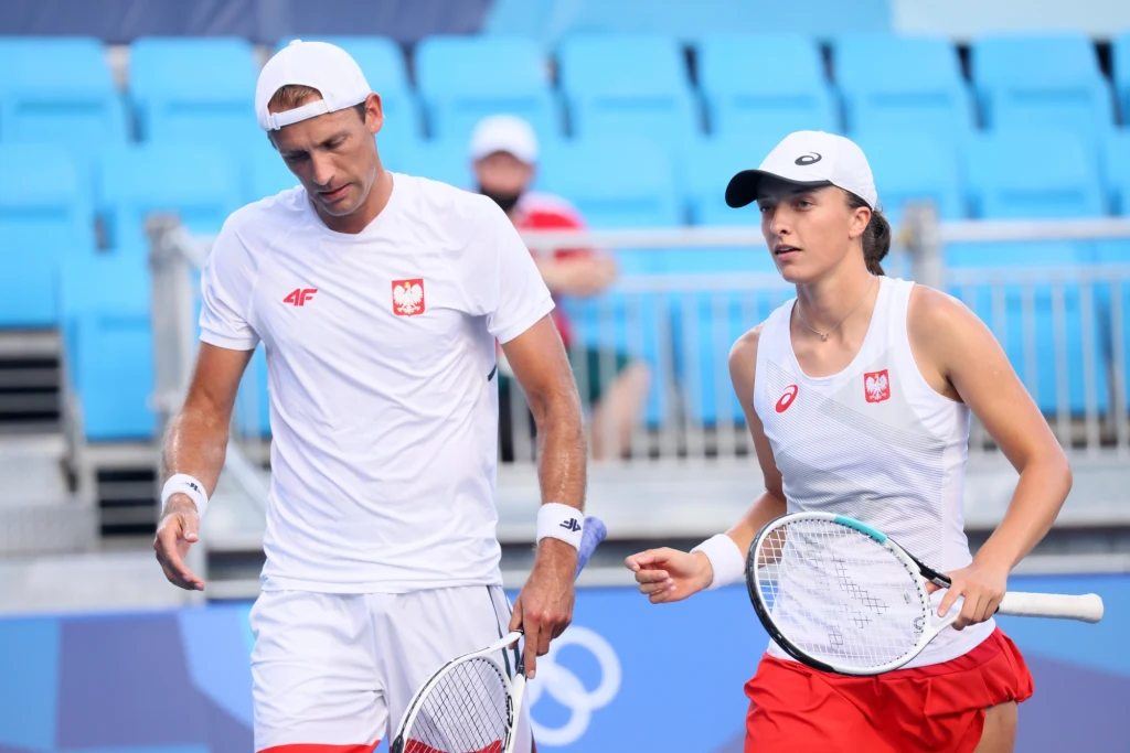 Łukasz Kubot i Iga Świątek Łukasz Kubot i Iga Świątek