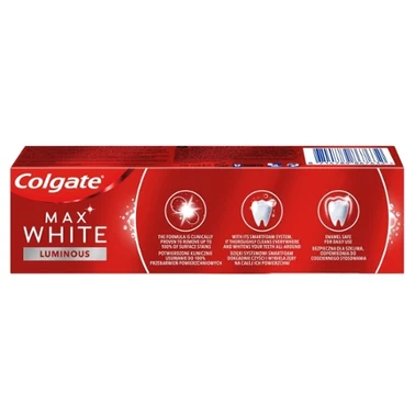 Colgate Max White Luminous Wybielająca pasta do zebów z fluorem 75 ml - 8