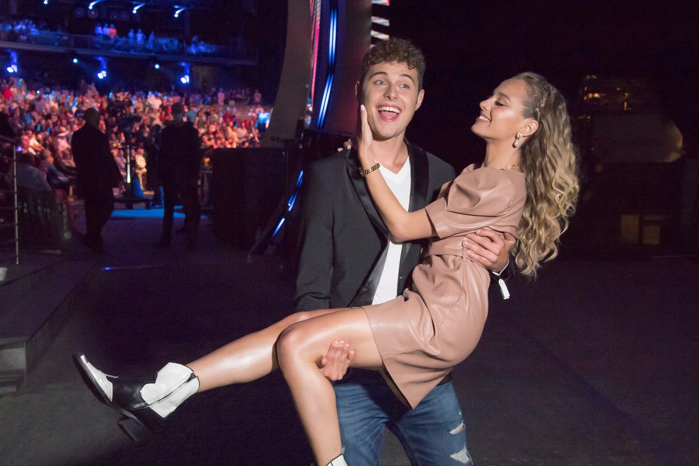 Wiktoria Gąsiewska i Adam Zdrójkowski podczas Polsat SuperHit Festiwal 2021 Wiktoria Gąsiewska i Adam Zdrójkowski podczas Polsat SuperHit Festiwal 2021