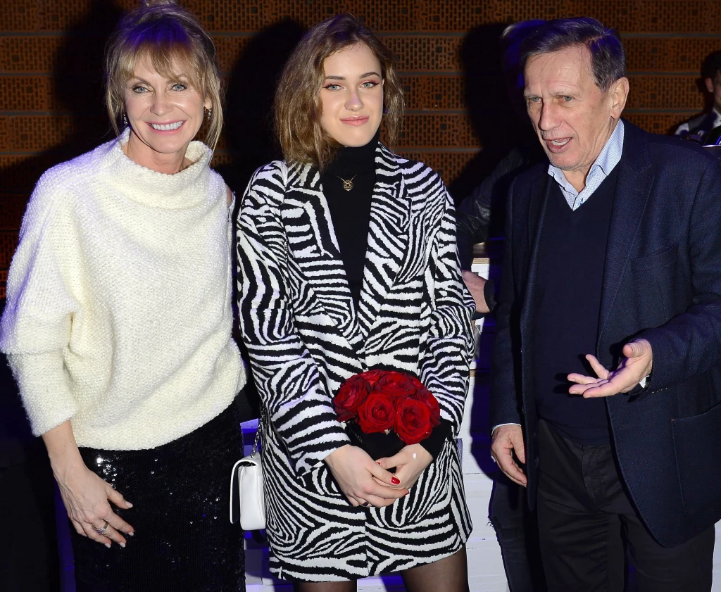 Helena Englert z rodzicami Helena Englert z rodzicami