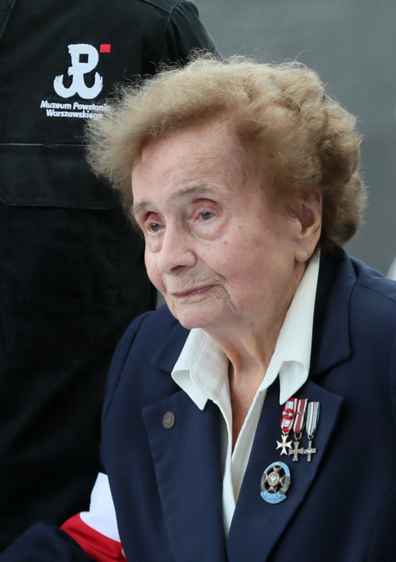 Halina Jędrzejewska na obchodach 77. rocznicy wybuchu Powstania Warszawskiego, 30.07.2021 r.