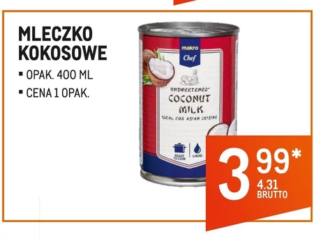Mleczko kokosowe Makro Chef