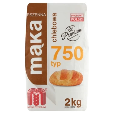 Młyny Stoisław Mąka pszenna chlebowa premium typ 750 2 kg - 1