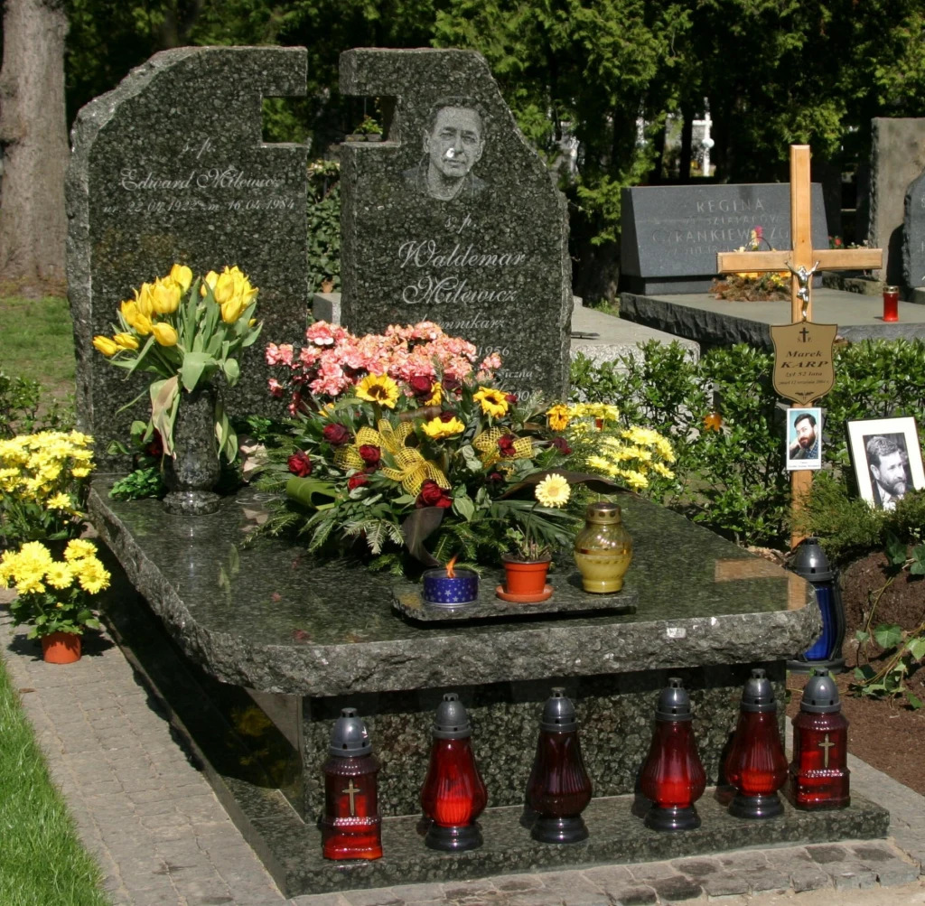 Grób Waldemara Milewicz Grób Waldemara Milewicz