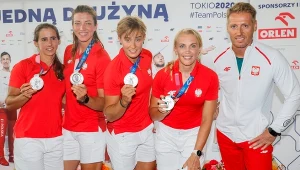 Powrót polskich wioślarek. Powitanie na Okręciu