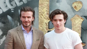 Brooklyn Beckham ze sławnym ojcem
