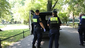 Interwencja strażników miejskich (Źródło: Straż Miejska Miasta Krakowa)