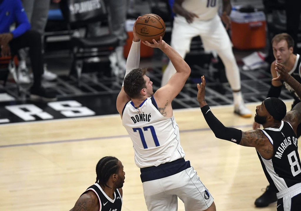 Luka Dončić w akcji Luka Dončić w akcji