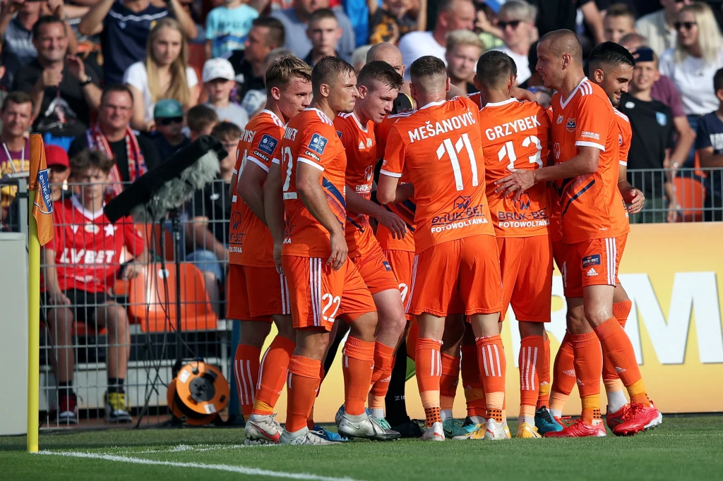 Radość piłkarzy Wisły Kraków Radość piłkarzy Wisły Kraków