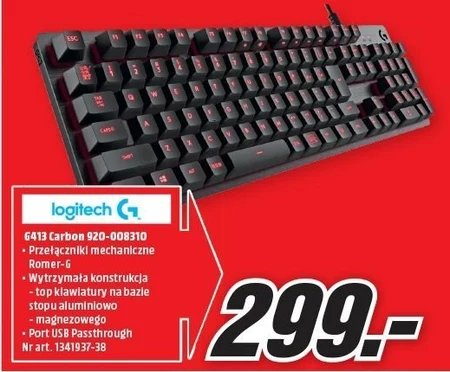Klawiatura dla graczy Logitech