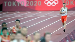 Michał Rozmys ukończył bieg półfinałowy bez buta