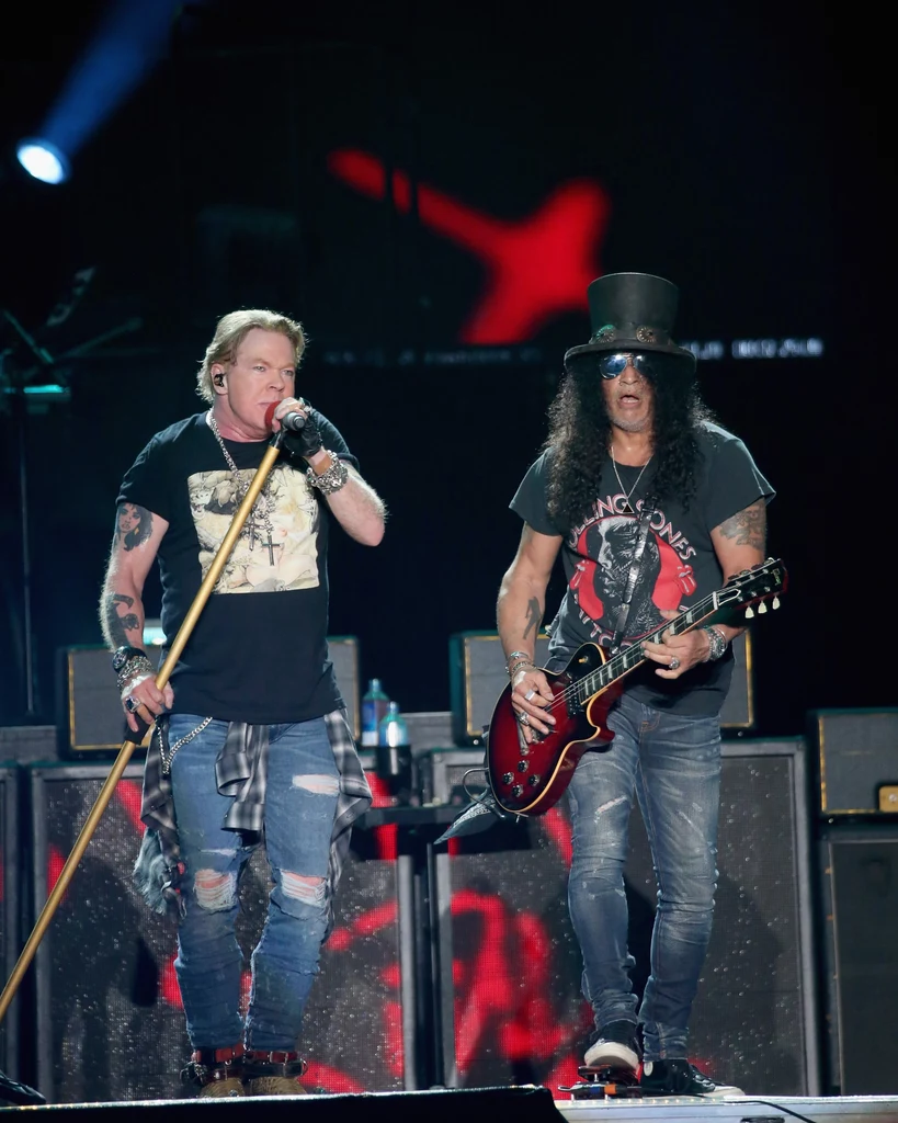 Axl Rose i Slash (Guns N' Roses) w akcji