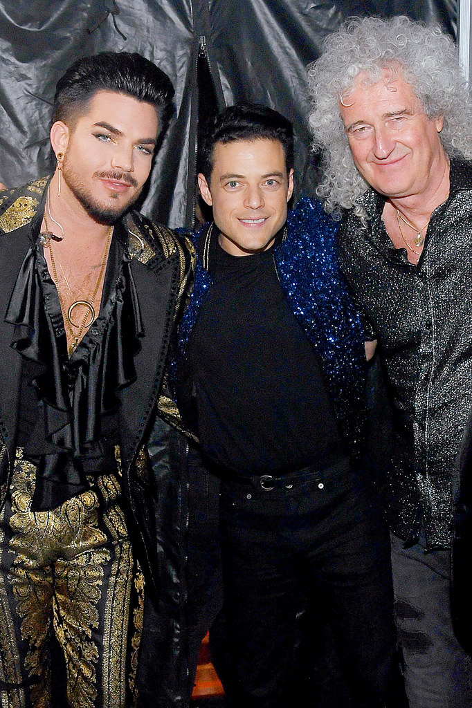 Adam Lambert, Rami Malek i Brian May (Queen)