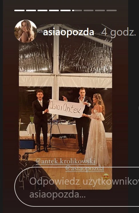 Joanna Opozda, Antek Królikowski