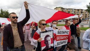 Ulicami Białegostoku przeszedł marsz solidarności z Białorusią