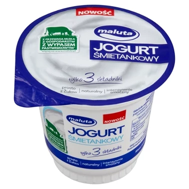 Maluta Jogurt śmietankowy naturalny 220 g - 0