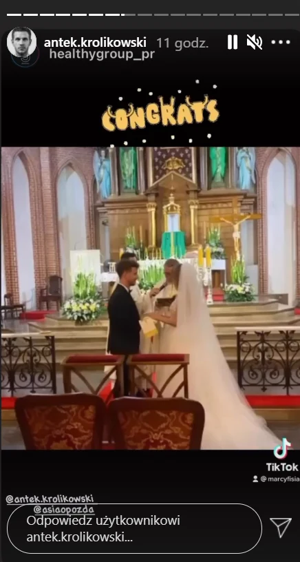 Królikowski i Opozda powiedzieli sakramentalne "tak" /https://www.instagram.com/antek.krolikowski/