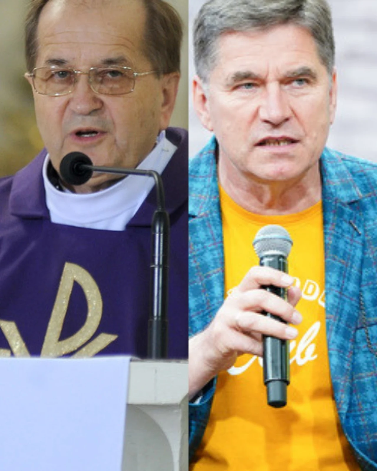 Ojciec Tadeusz Rydzyk i Sławomir Świerzyńśki 