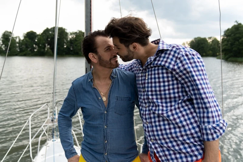 Gabriel Seweryn z partnerem Gabriel Seweryn z partnerem