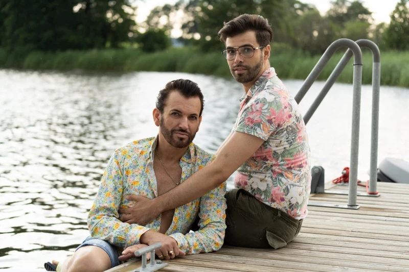 Gabriel Seweryn z partnerem Gabriel Seweryn z partnerem