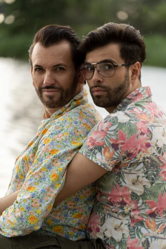 Gabriel Seweryn z partnerem Gabriel Seweryn z partnerem