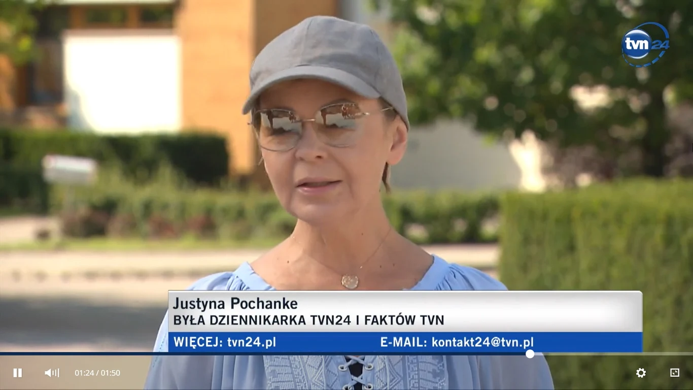 Justyna Pochanke /Screen:tvn24.pl/ Justyna Pochanke /Screen:tvn24.pl/