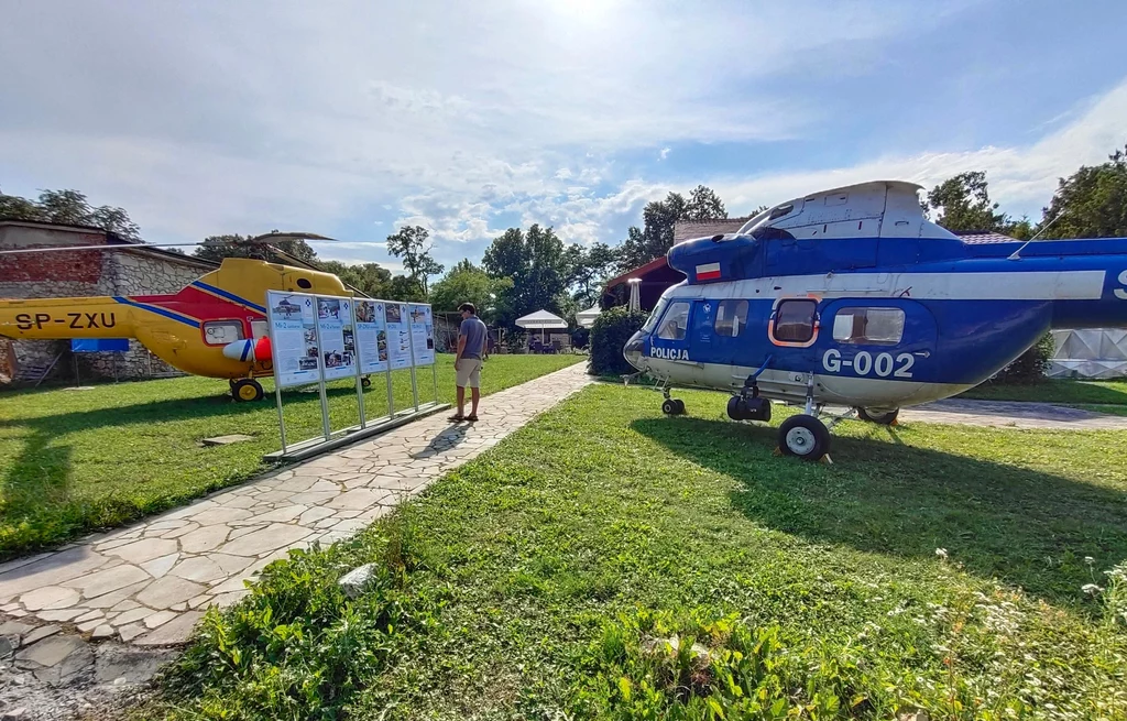 Na wystawie znajduje się także policyjny PZL Kania