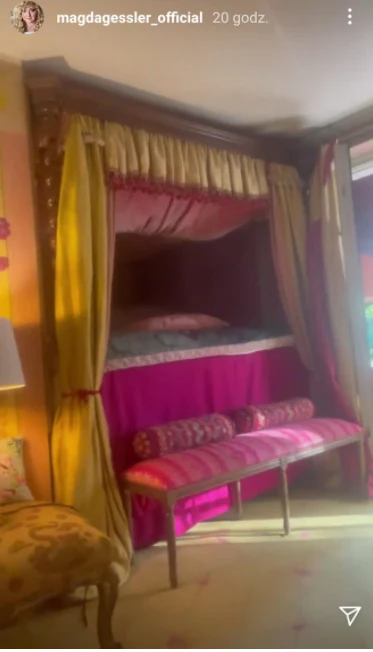 alkowa Magdy Gessler, fot. https://www.instagram.com/magdagessler_official/ alkowa Magdy Gessler, fot. https://www.instagram.com/magdagessler_official/