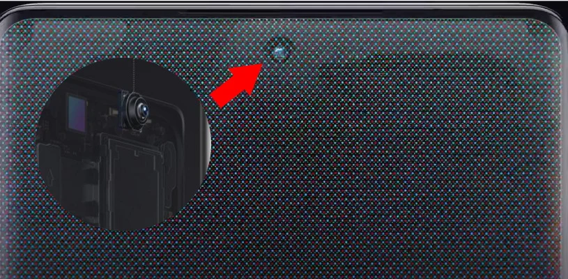 Mi Mix 4  - aparat pod ekranem