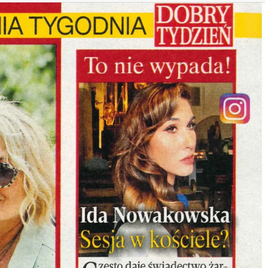 Ida Nowakowska podpadła! (Screen:DobryTydzień/Instagram) Ida Nowakowska podpadła! (Screen:DobryTydzień/Instagram)