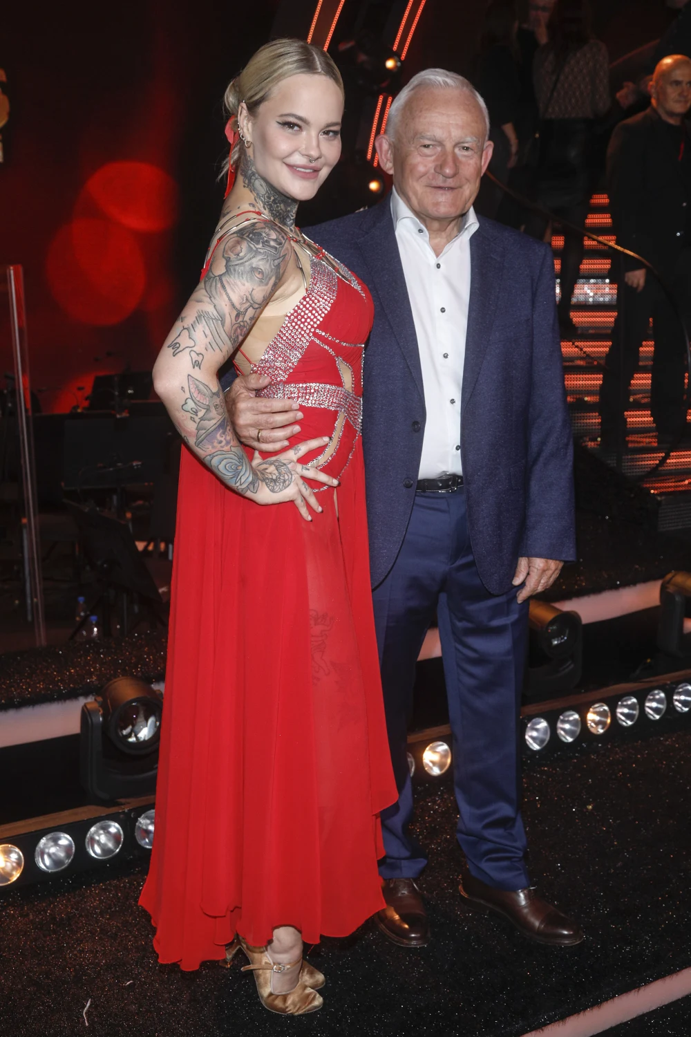 Monika Miller z dziadkiem, Leszkiem Millerem Monika Miller z dziadkiem, Leszkiem Millerem