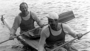 Stefan Kapłaniak (z tyłu) i Władysław Zieliński