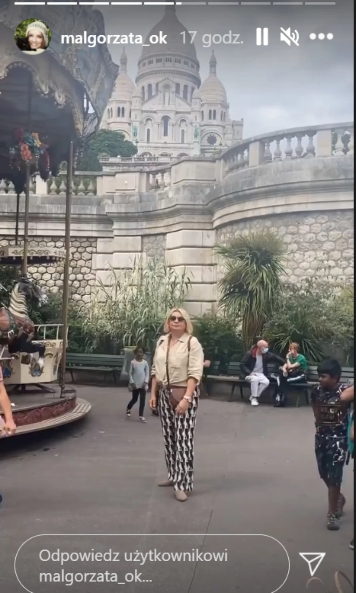 Małgorzata Ostrowska-Królikowska w Paryżu, fot. https://www.instagram.com/malgorzata_ok/ Małgorzata Ostrowska-Królikowska w Paryżu, fot. https://www.instagram.com/malgorzata_ok/