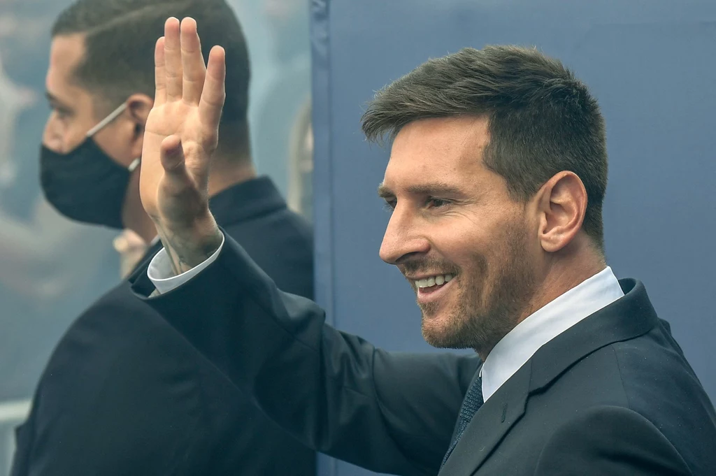 Leo Messi na Parc des Princes Leo Messi na Parc des Princes