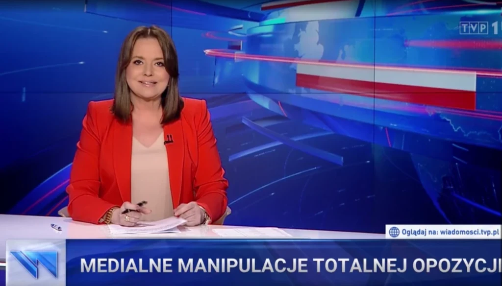 Fot. Kadr "Wiadomości" w stacji TVP