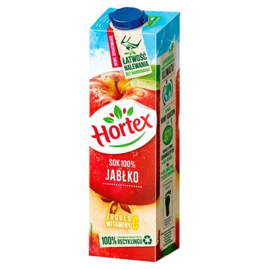 Hortex Sok 100 % jabłko 1 l - 1