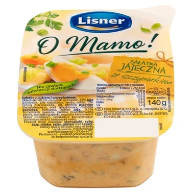 Lisner O Mamo! Sałatka jajeczna ze szczypiorkiem 140 g - 2