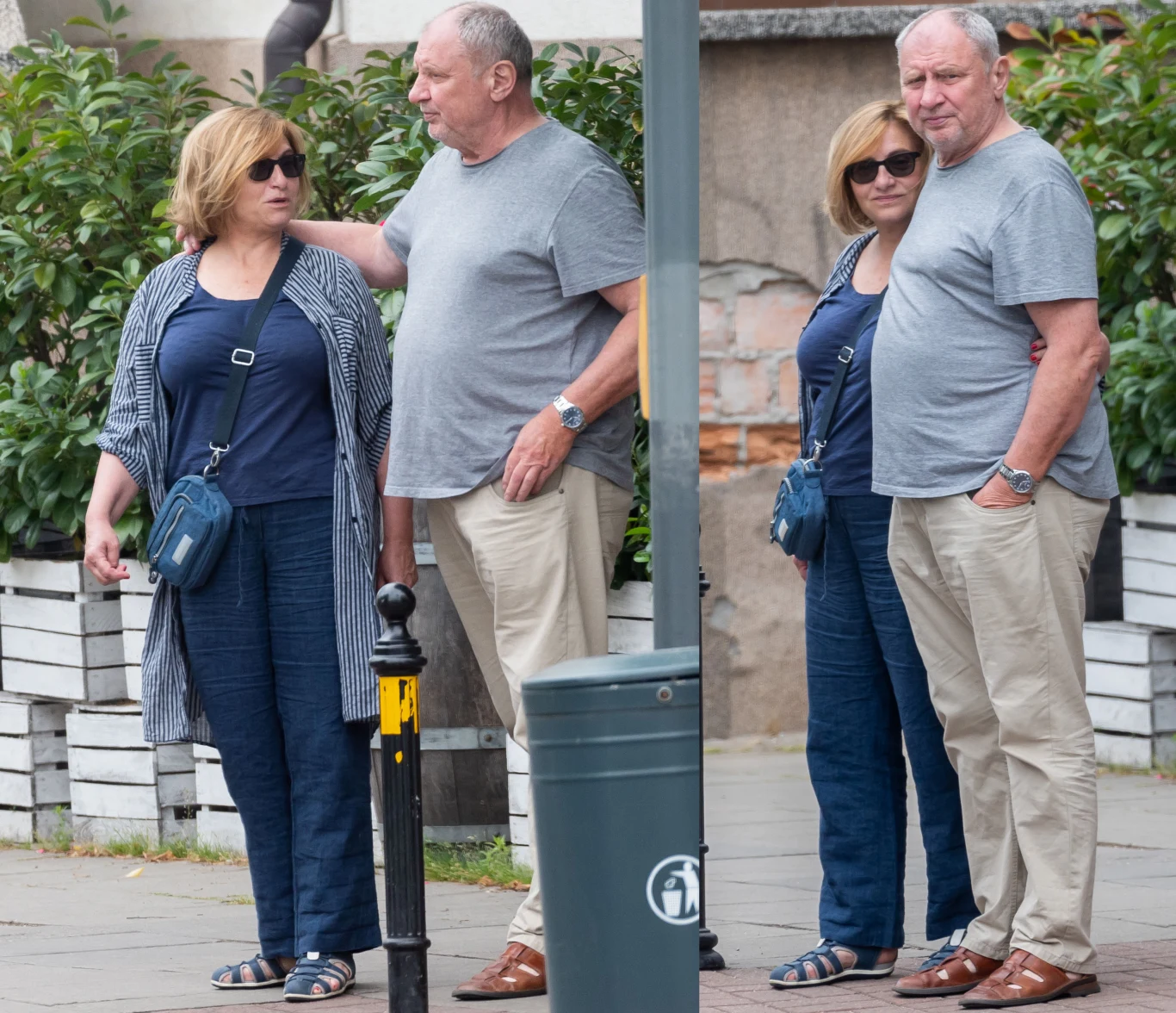 Andrzej Grabowski i Aldona Grochal w Sopocie Andrzej Grabowski i Aldona Grochal w Sopocie