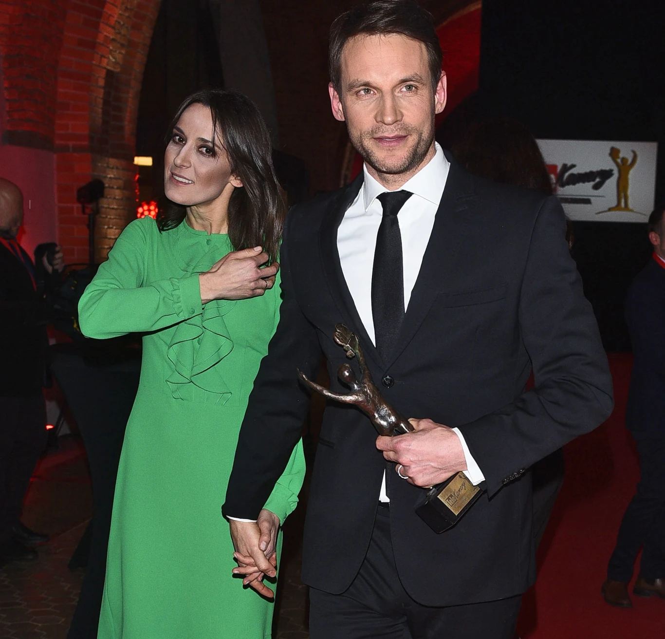 Tomasz Wolny z żoną