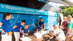 Profilaktyczny piknik w ramach Programu Proflilaktyka40Plus w Parku Zdrojowym w Ciechocinku