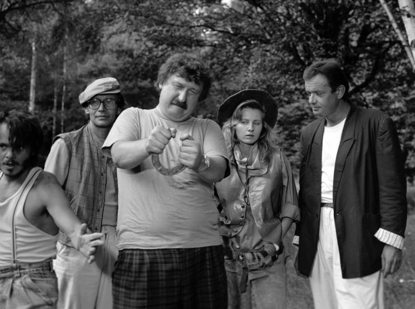 Kazimierz Czapla (C) w filmie "Latające machiny kontra Pan Samochodzik"