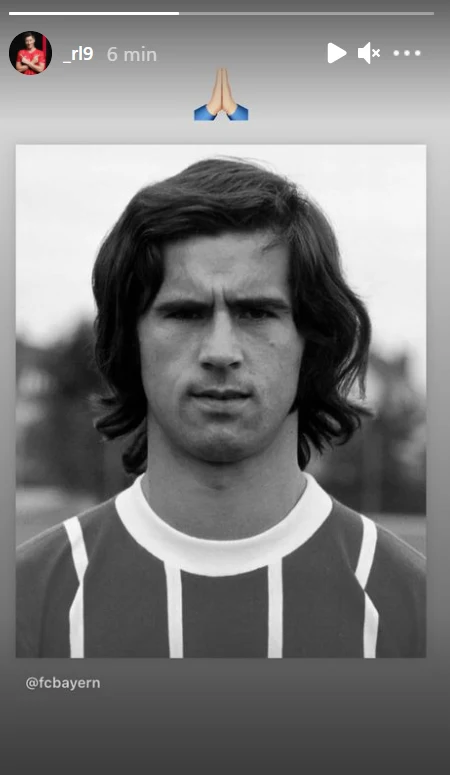 Robert Lewandowski żegna Gerda Mullera