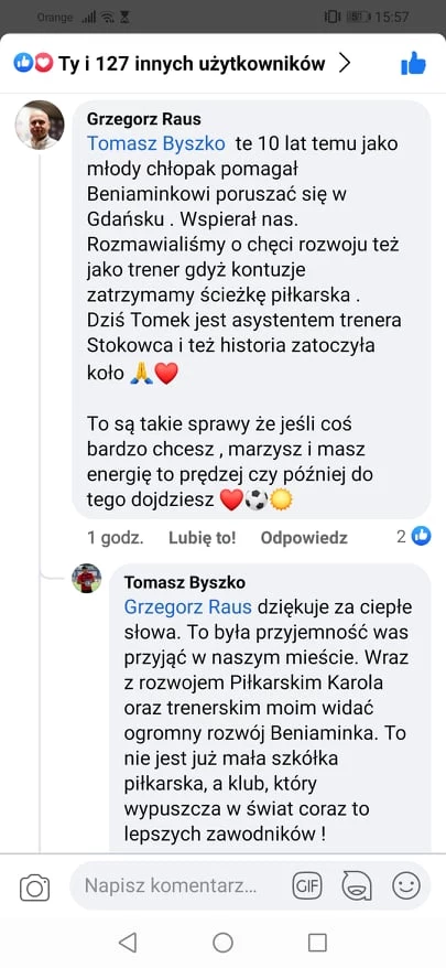 Facebookowy profil Beniaminka PROFBUD Krosno