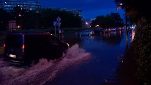 Zalane ulice w Pruszkowie