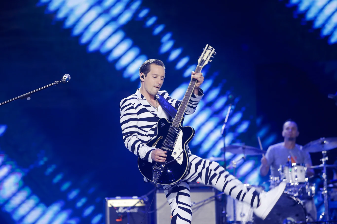 Krzysztof Zalewski podczas koncertu w Sopocie