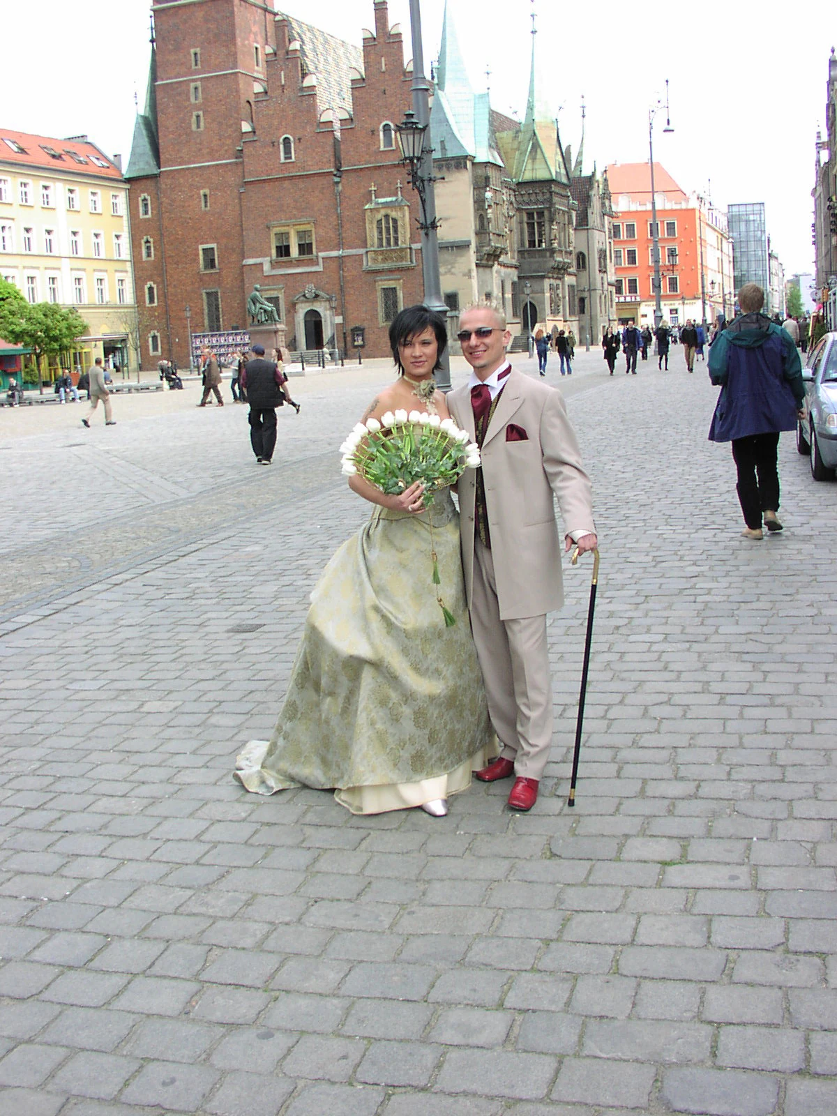 Izabela Kowalczyk i Grzegorz Markocki w dniu ślubu Izabela Kowalczyk i Grzegorz Markocki w dniu ślubu
