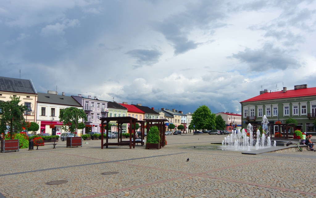 Rynek w Skierniewicach.